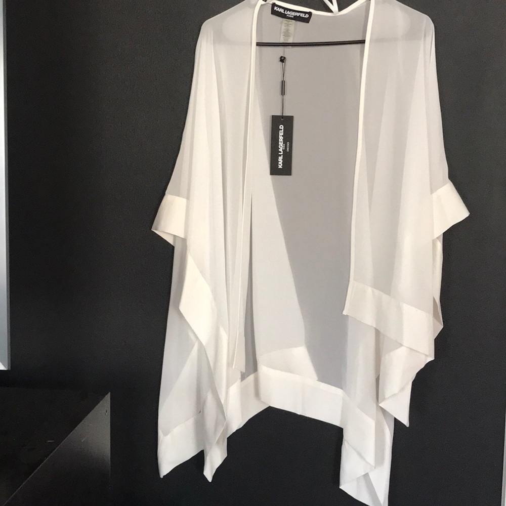 Karl Lagerfeld sheer stole